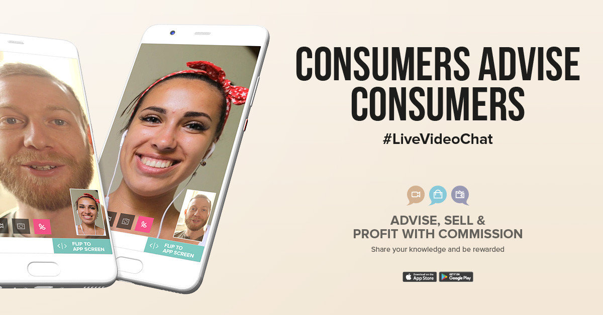 consumers advice consumers via live video calling