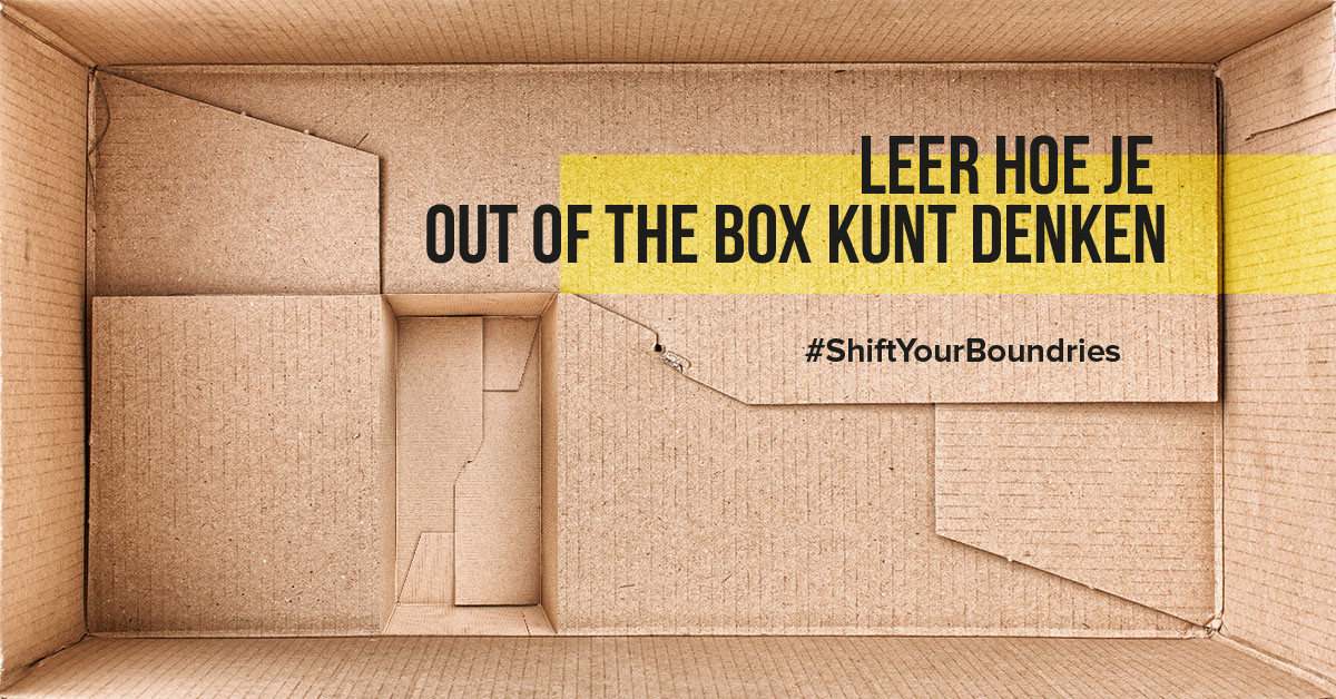 Leer hoe je out of the box kunt denken