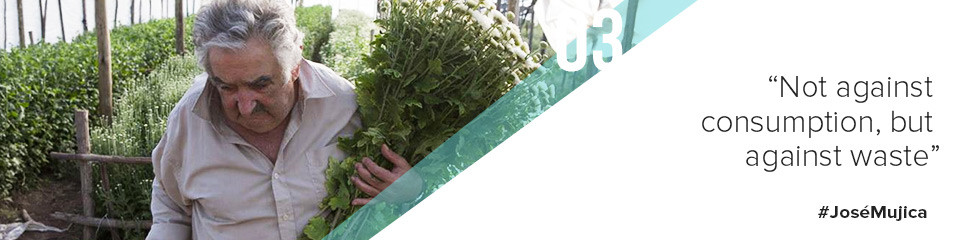 Not against consumption but against waste