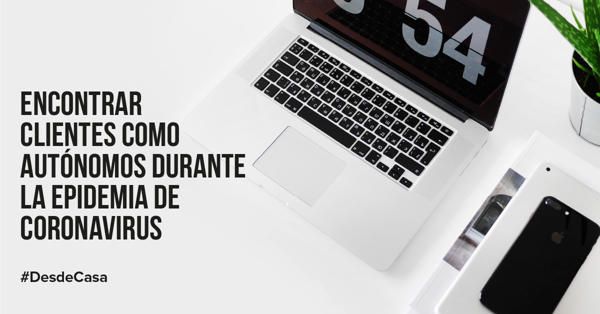 Encontrar clientes como autónomos durante la epidemia de coronavirus