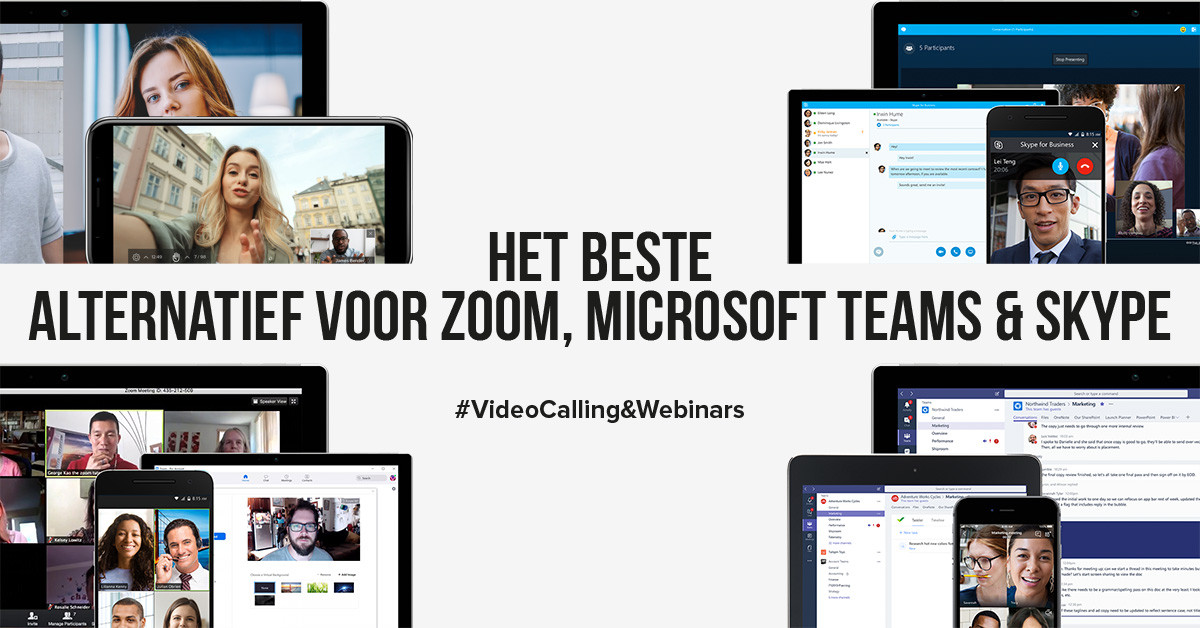 Het beste alternatief voor Zoom, Microsoft teams en Skype