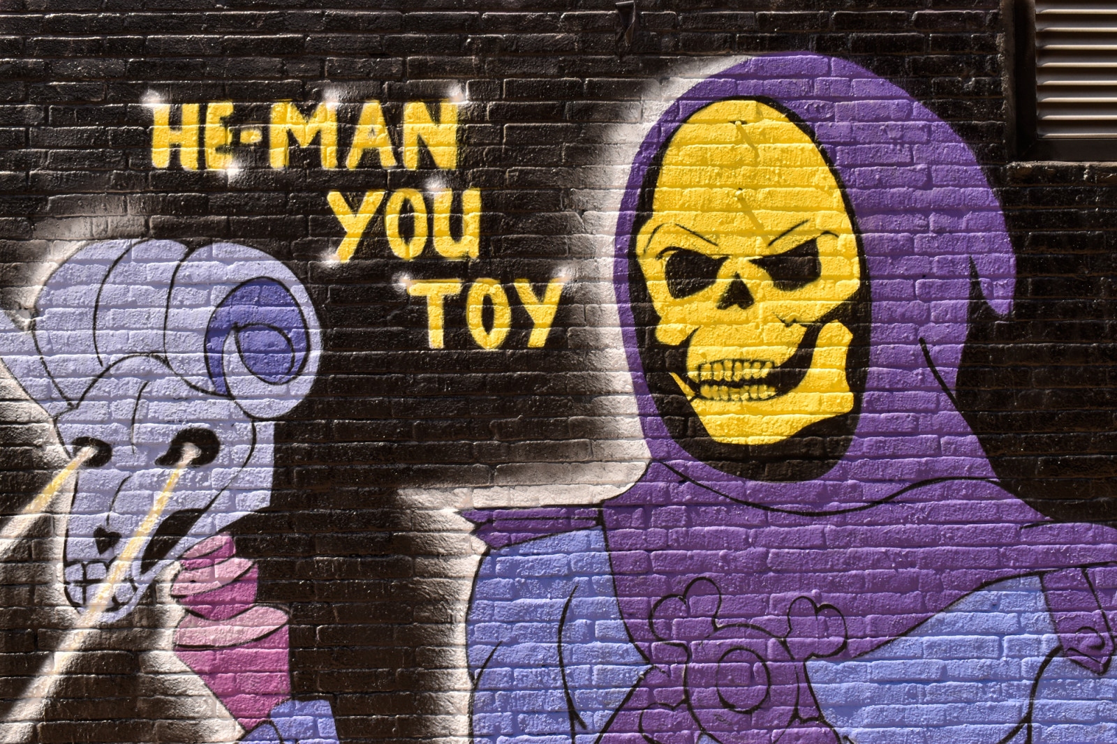 He-man you toy graffiti street art Amsterdam