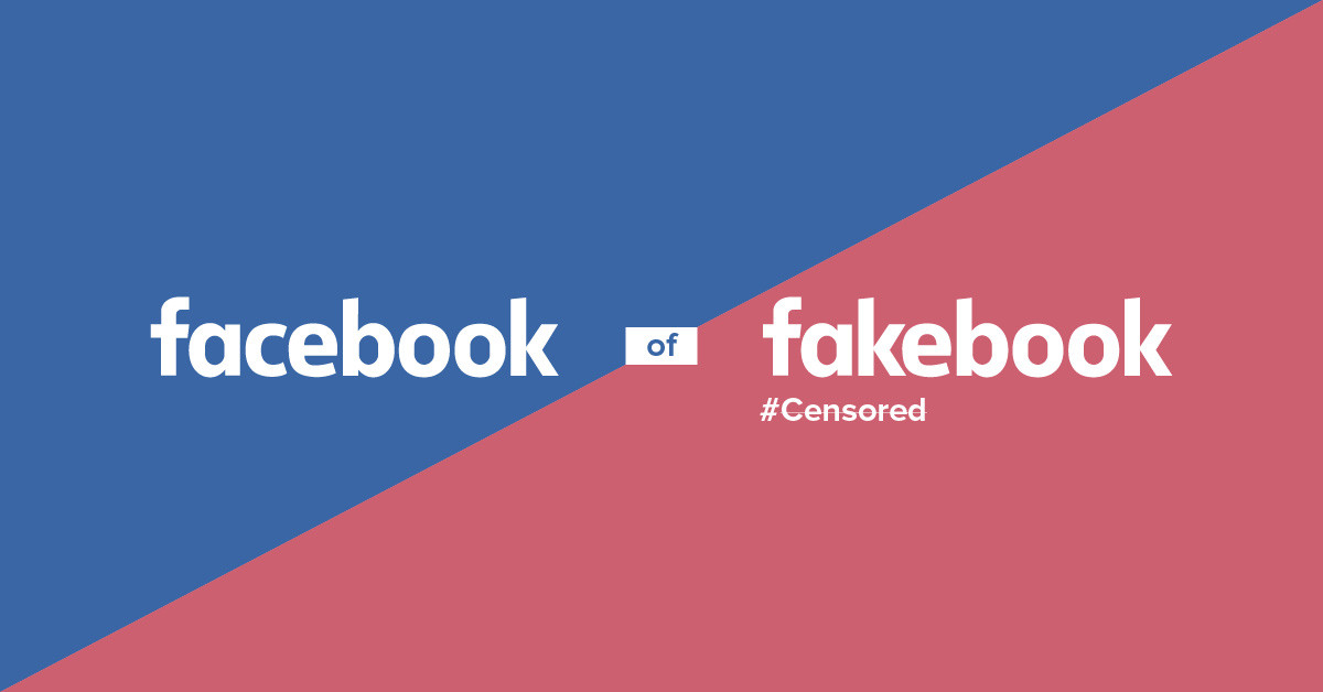 Facebook zou geen FAKEbook moeten zijn