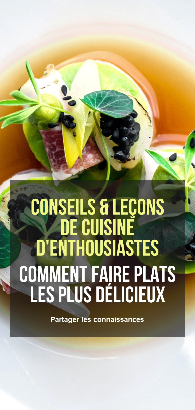 Conseils et cours de cuisine