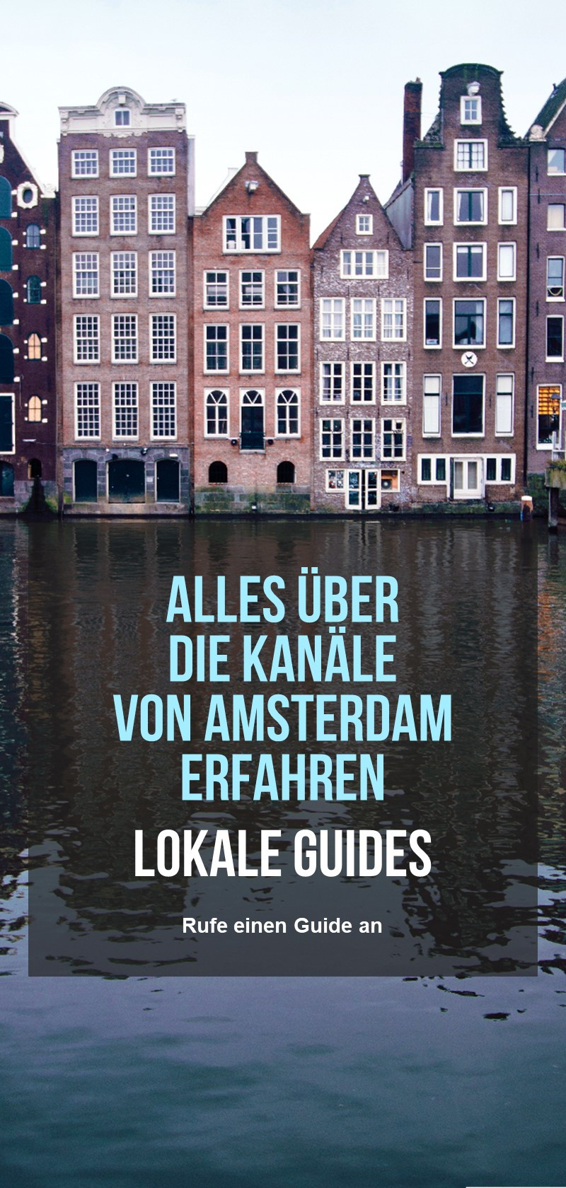 Informationen über die Kanäle von Amsterdam