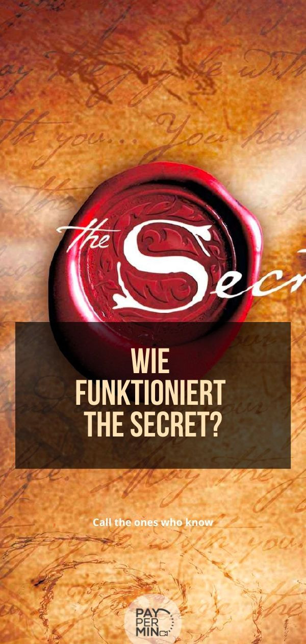 Wie funktioniert The Secret?