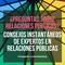 Consultas y consejos de relaciones p&uacute;blicas