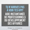Conseillers en développement des entreprises