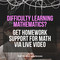 Online math tutors and homework support