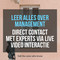 Leer management van echte professionals