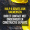 Advies van een klusjesman, bouwkundige of constructie specialist