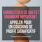 Coaching d'entreprise &agrave; but profit significatif