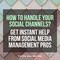 Advice on social media management
